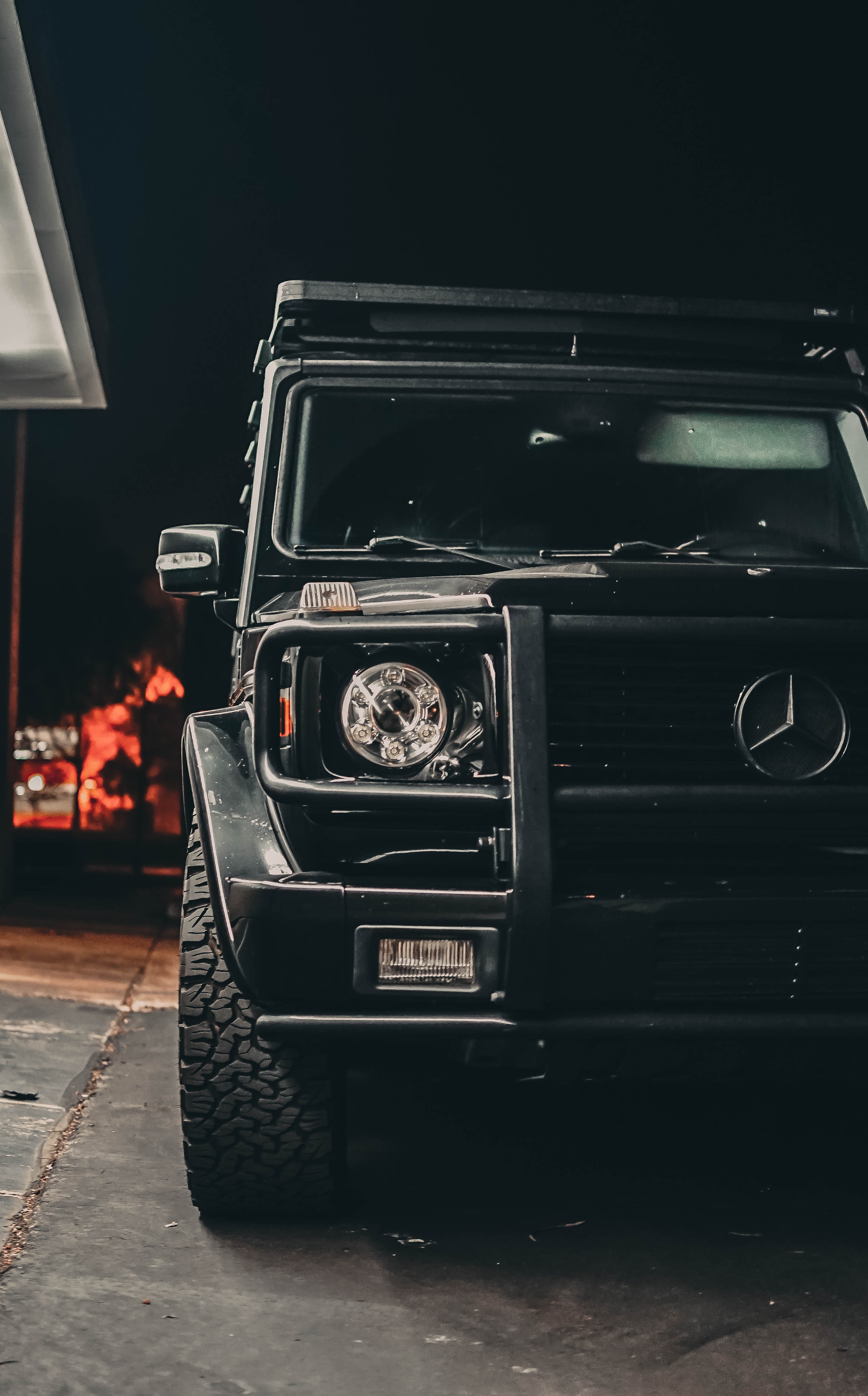 Black Mercedes Benz Wagon